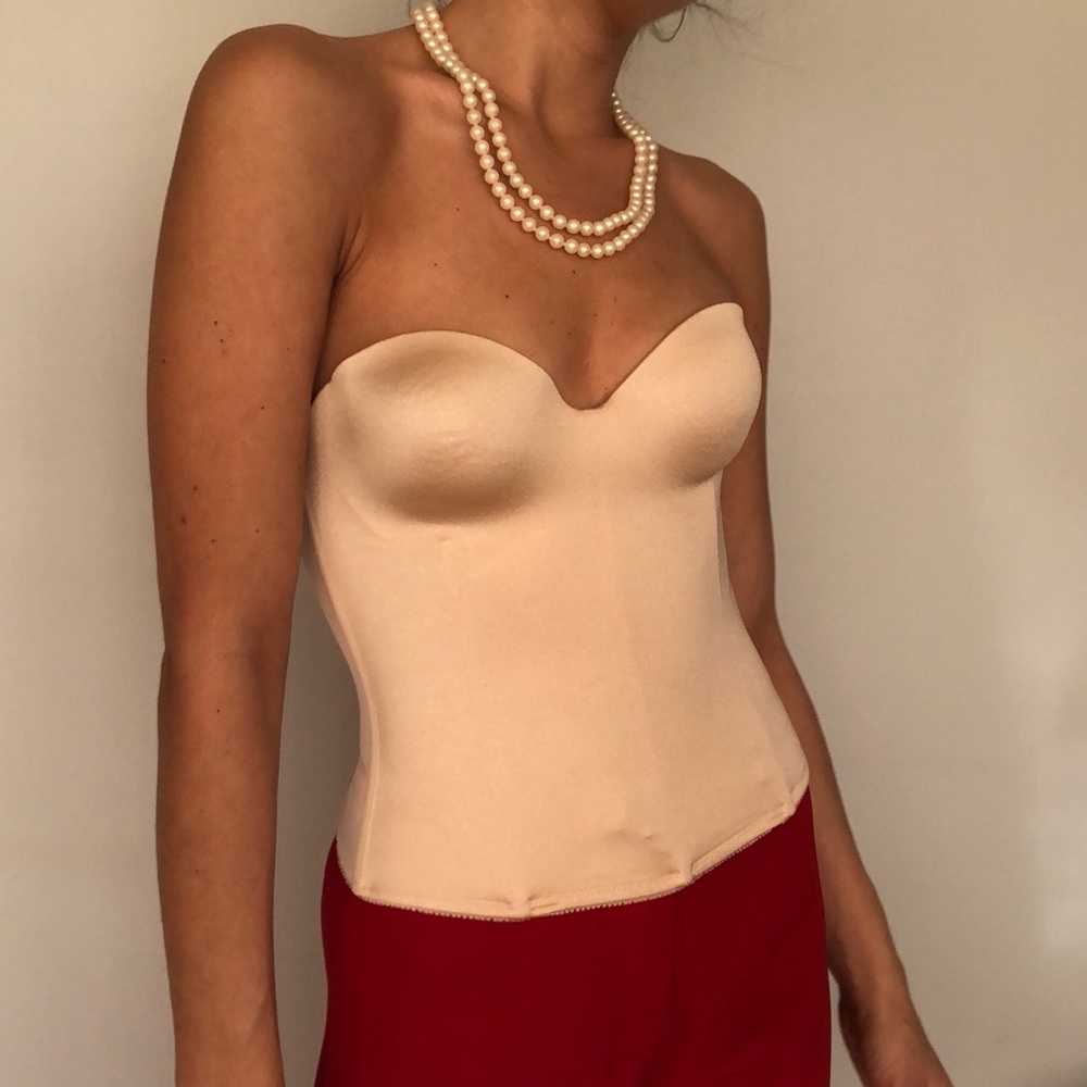 Dominique Sulk champagne corset